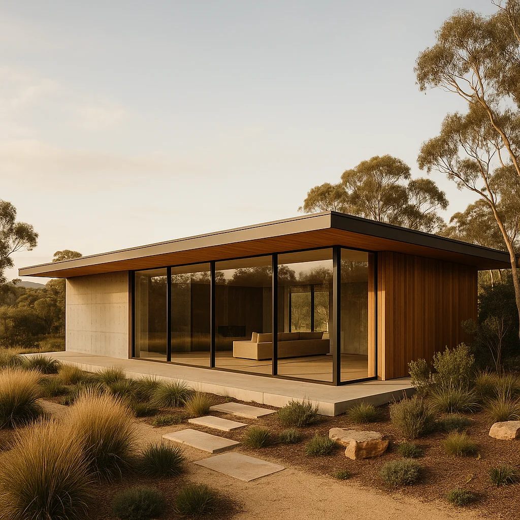 Minimalist architectural home in the Australian Southern Highlands