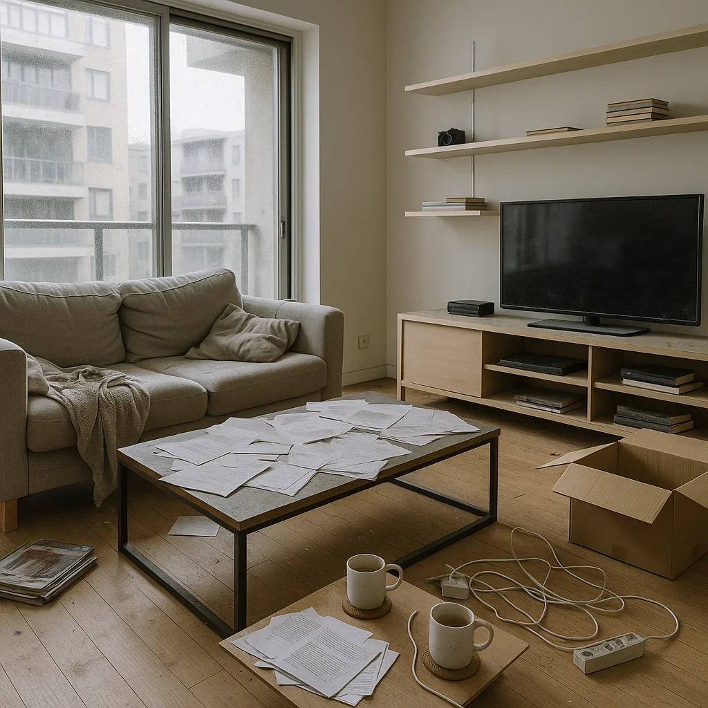 Living room before
