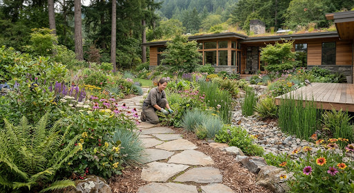 Native planting and sustainable landscape
