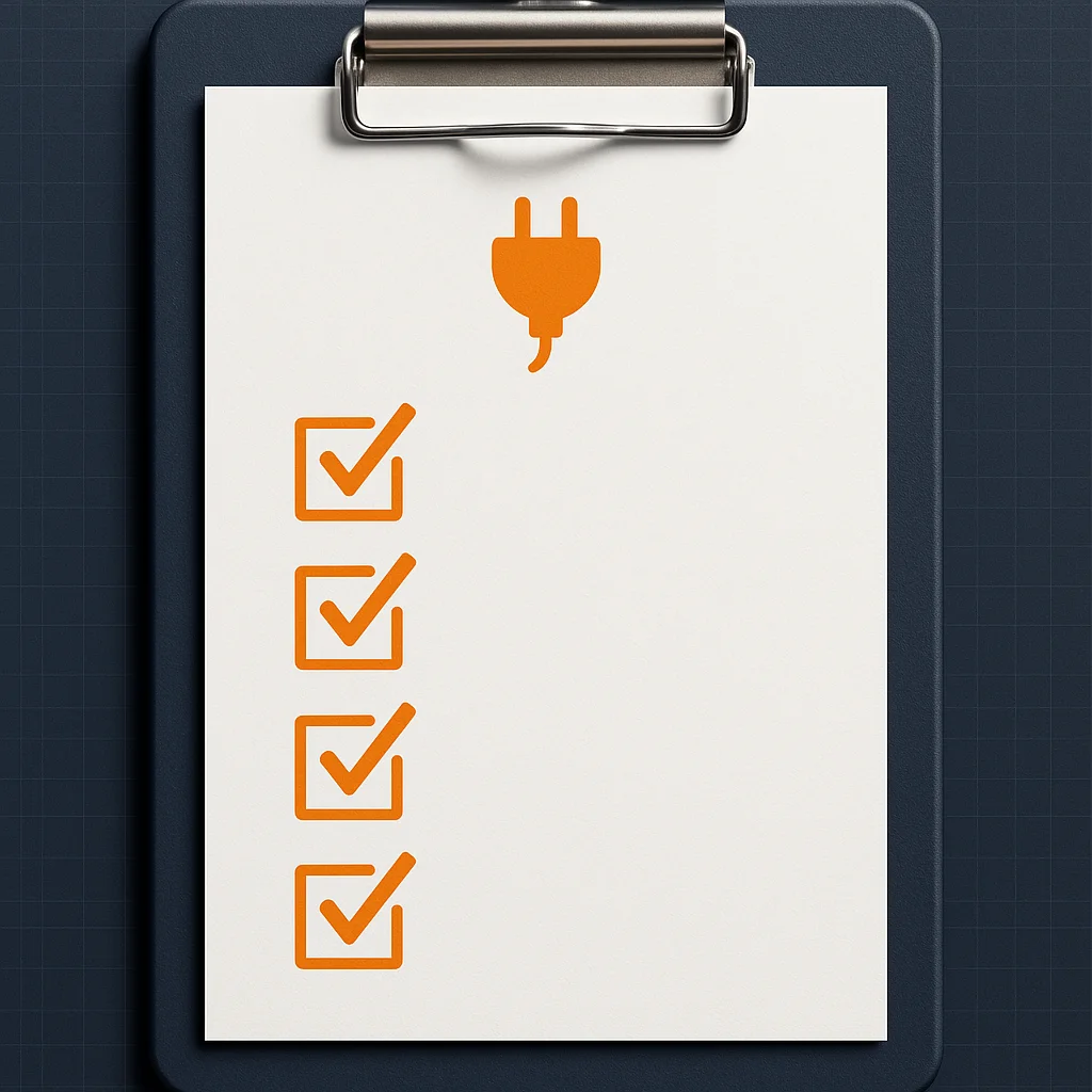 Electrician hiring checklist cover